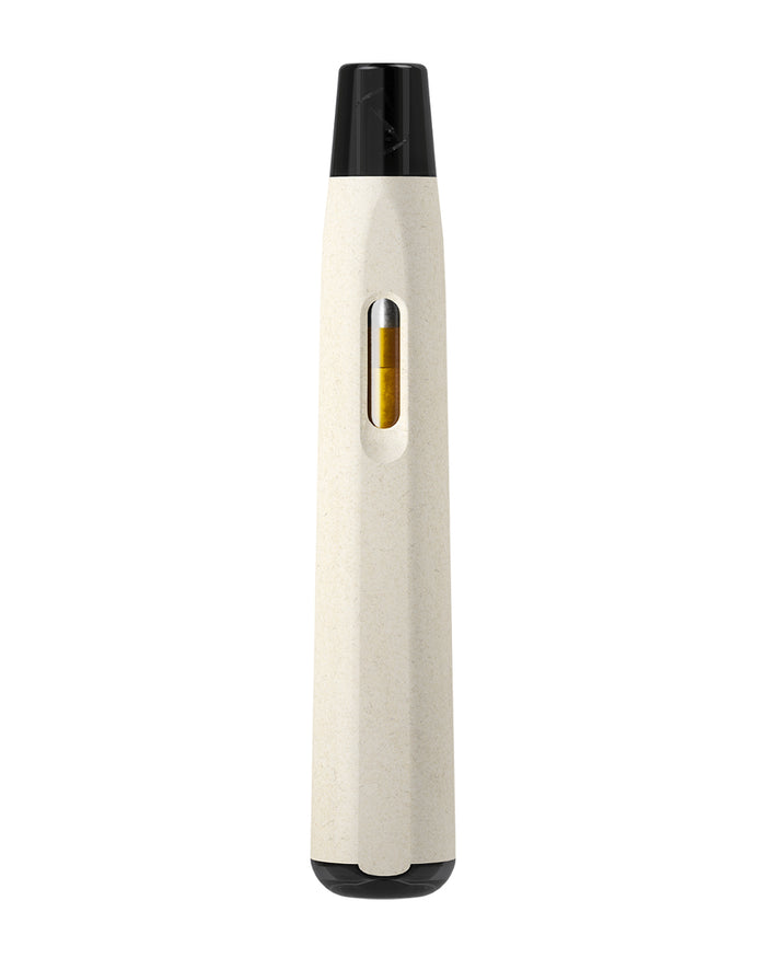 AVD | Stem White Hemp Plastic Blend Rechargeable Disposable Vape Pen w/ Black Vortex Mouthpiece | 1mL - 220 mAh - 300 Count Image