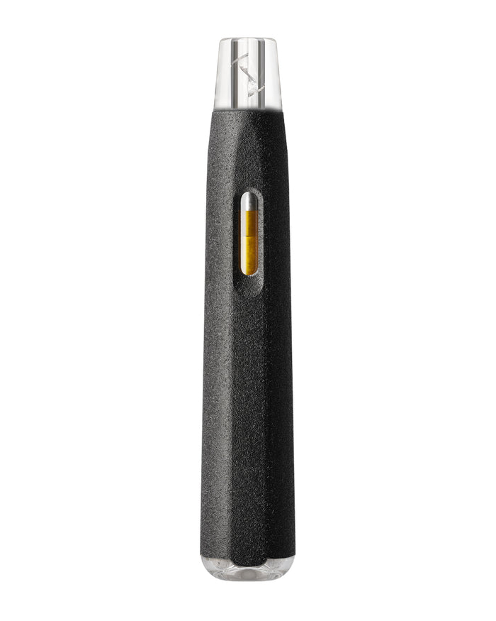 AVD Black Hemp Plastic Blend Rechargeable Stem Disposable Vape Pen w/ Clear Vortex Mouthpiece | 1mL - 220 mAh  | Sample Image