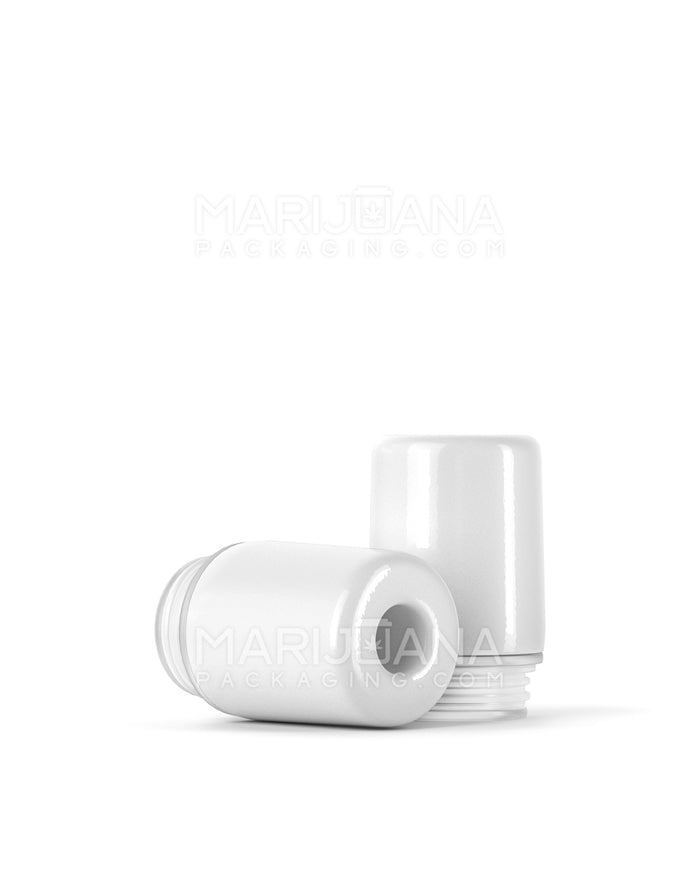 AVD Barrel Vape Mouthpiece for Glass Cartridges | White Ceramic - Eazy Press | Sample Image