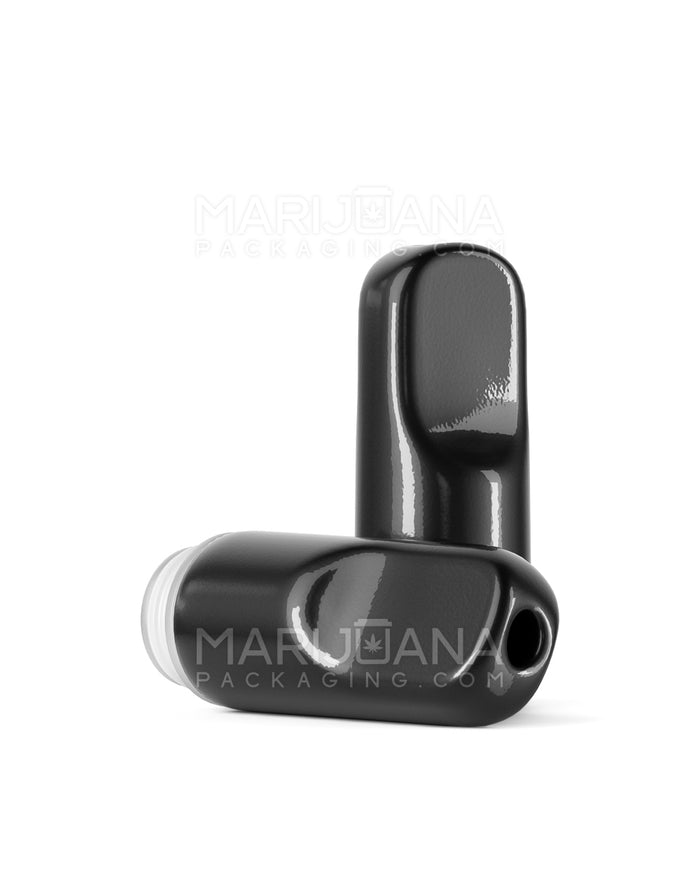 AVD Flat Vape Mouthpiece for Glass Cartridges | Black Ceramic - Eazy Press | Sample Image