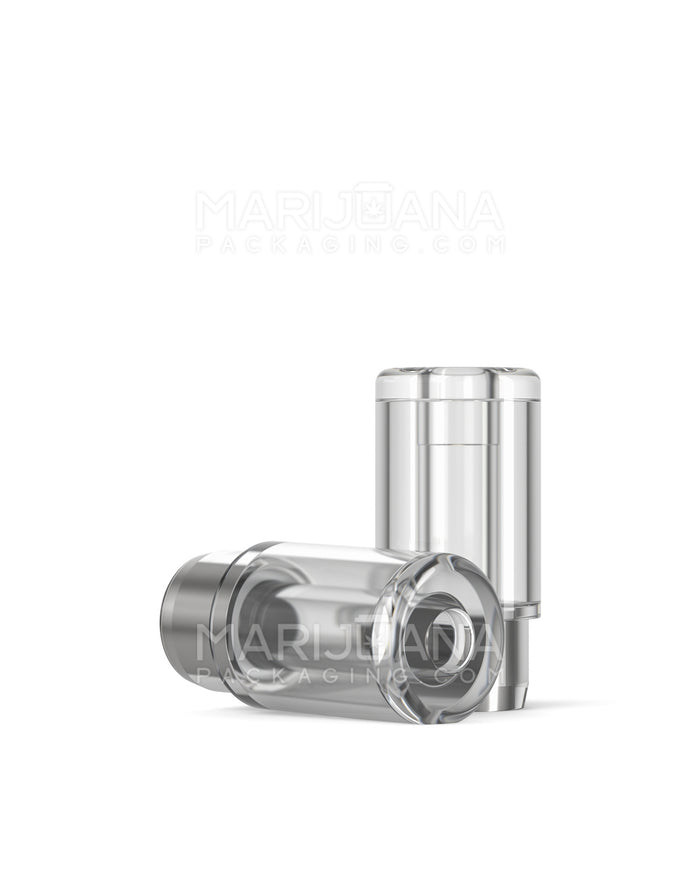 AVD | Barrel Vape Mouthpiece for GoodCarts Plastic Cartridges | Clear Plastic - Press On - 600 Count Image