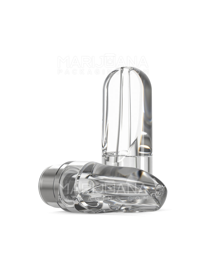 AVD Flat Vape Mouthpiece for GoodCarts Plastic Cartridges | Clear Plastic - Press On | Sample Image