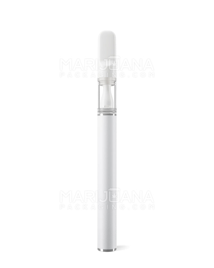 VAPER TIP | White Rechargeable Disposable Vape Pen with 2mm Aperture | 0.5mL - 300 mAh - 100 Count Image