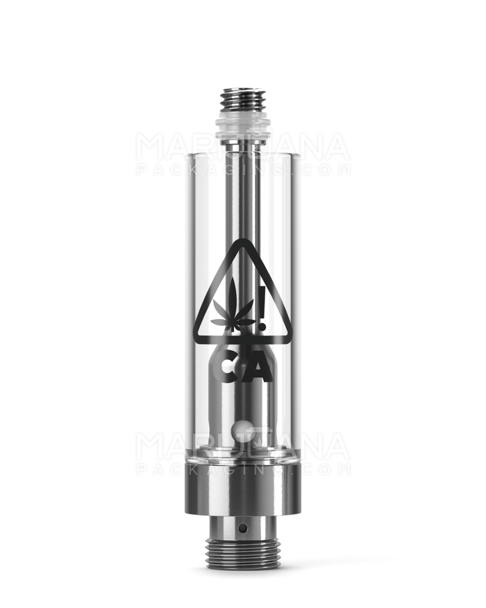 RAE California Universal Symbol Ceramic Core Glass Vape Cartridge w/ 2mm Aperture | 1mL - Screw On | Sample Image