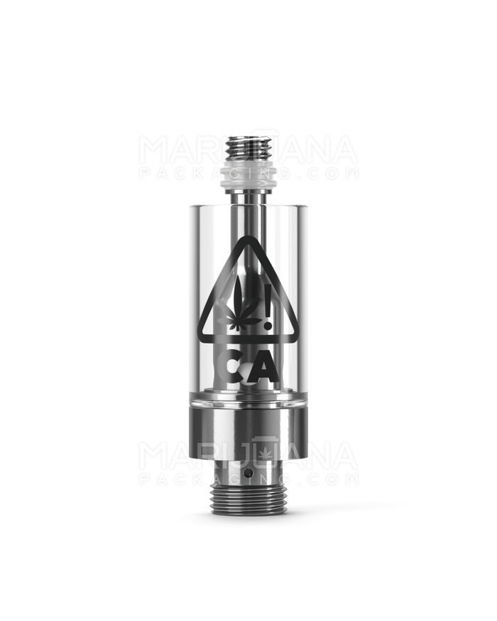 RAE California Universal Symbol Ceramic Core Glass Vape Cartridge w/ 2mm Aperture | 0.5mL - Screw On | Sample Image