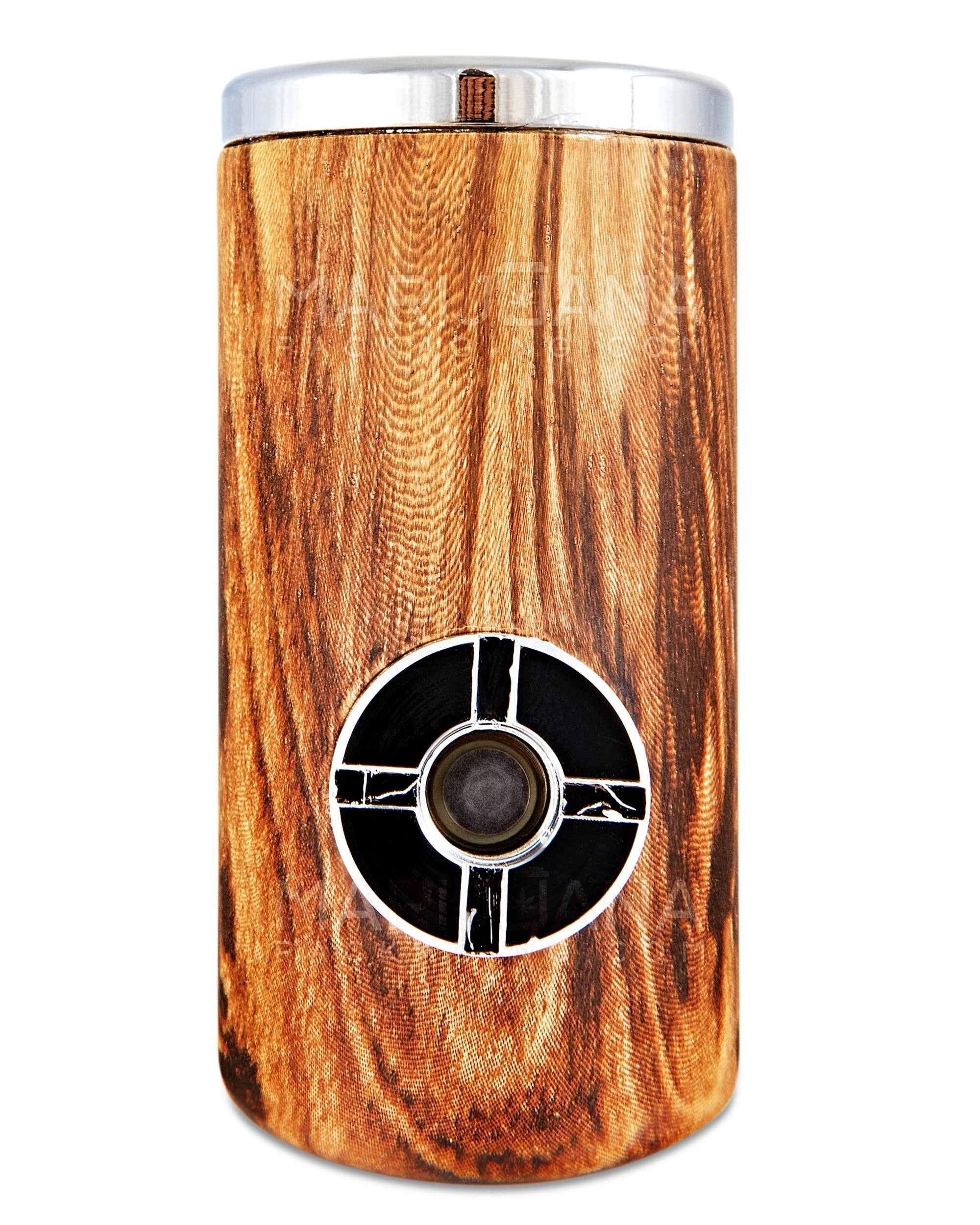 "Old Man's Pipe" Shaped Heavy Vertical Vape Cartridge Battery | 650mah - Oak Wood - 510 Thread - 4