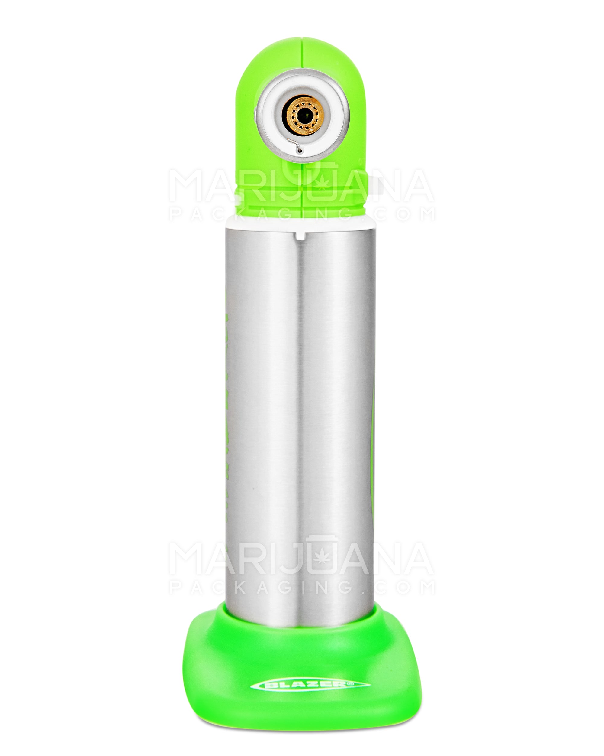 BLAZER | Big Buddy Metal Torch w/ Safety Lock | 7in Tall - No Butane - Green - 4