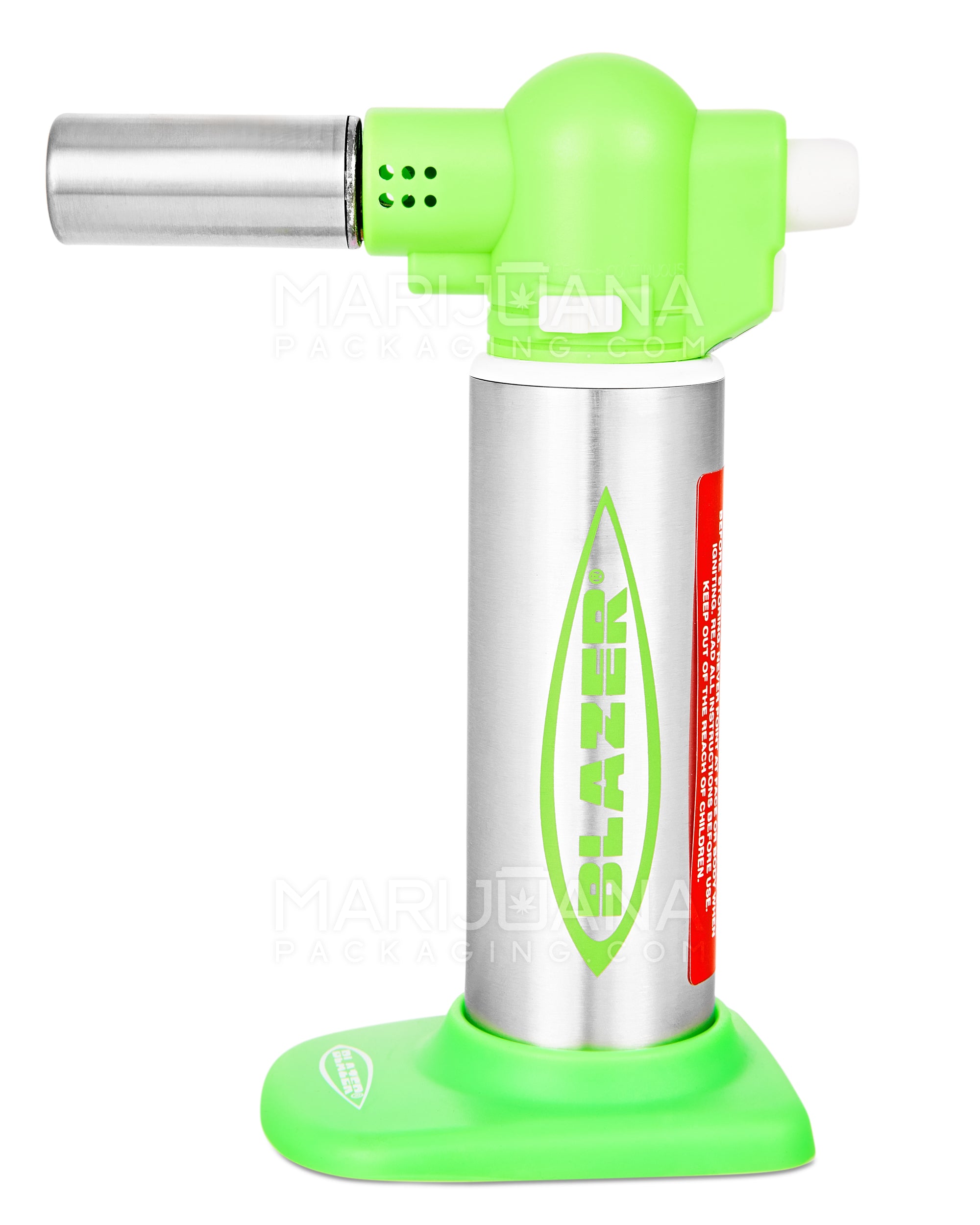 BLAZER | Big Buddy Metal Torch w/ Safety Lock | 7in Tall - No Butane - Green - 1