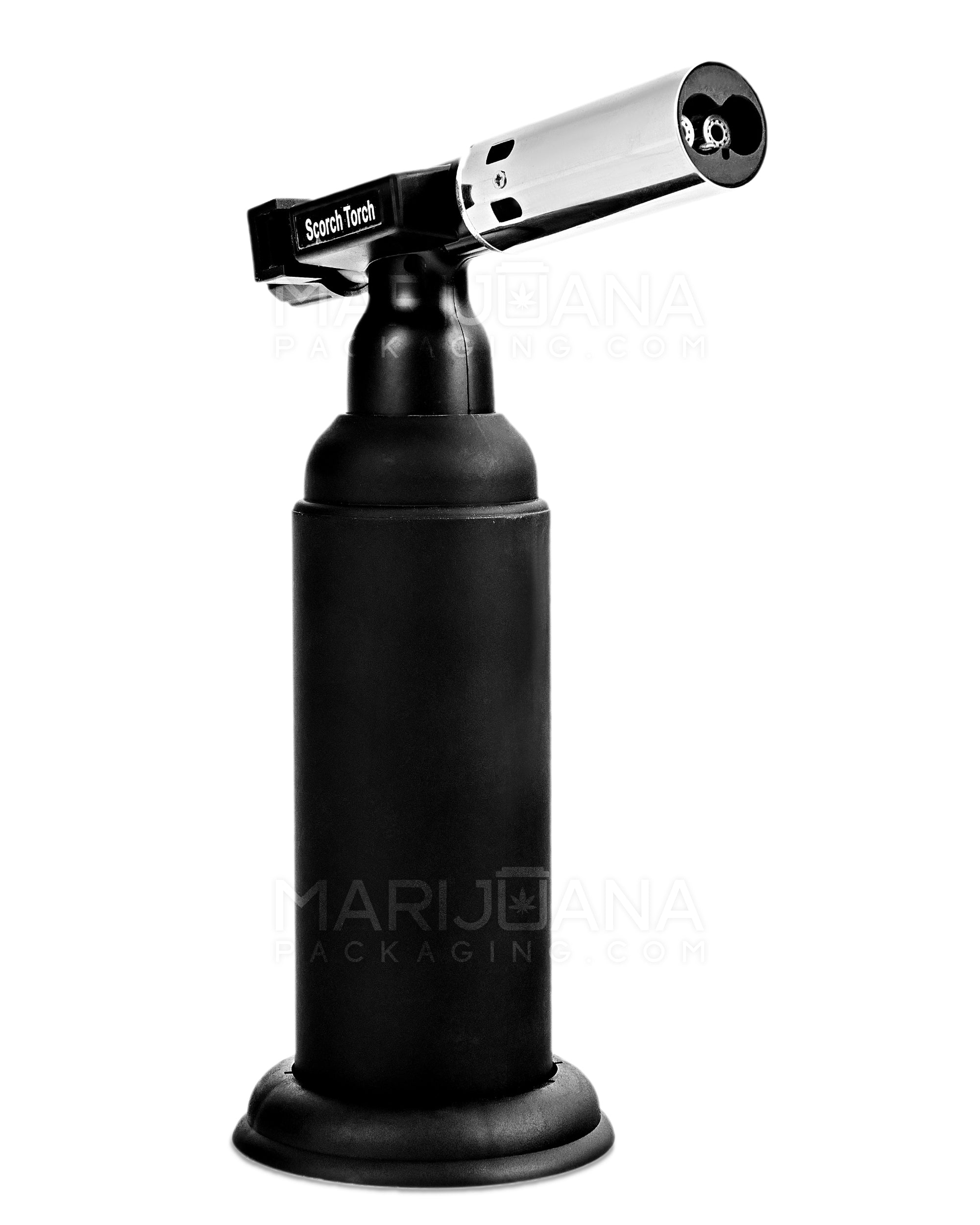 SCORCH TORCH | Metal Torch w/ Safety Lock | 8in Tall - Butane - Black - 3