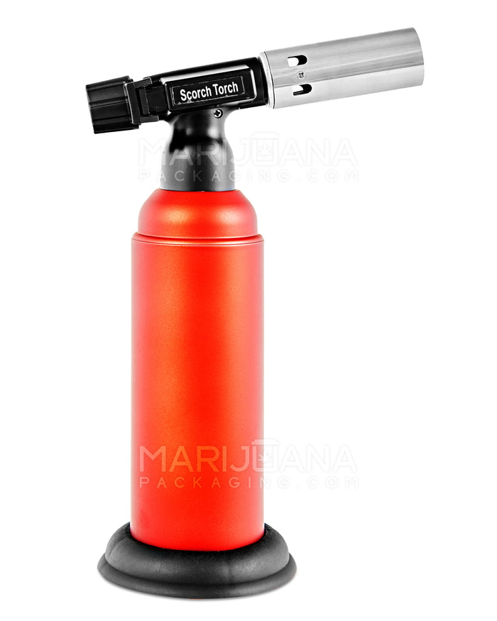 SCORCH TORCH | Metal Torch w/ Safety Lock | 8in Tall - Butane - Red Image