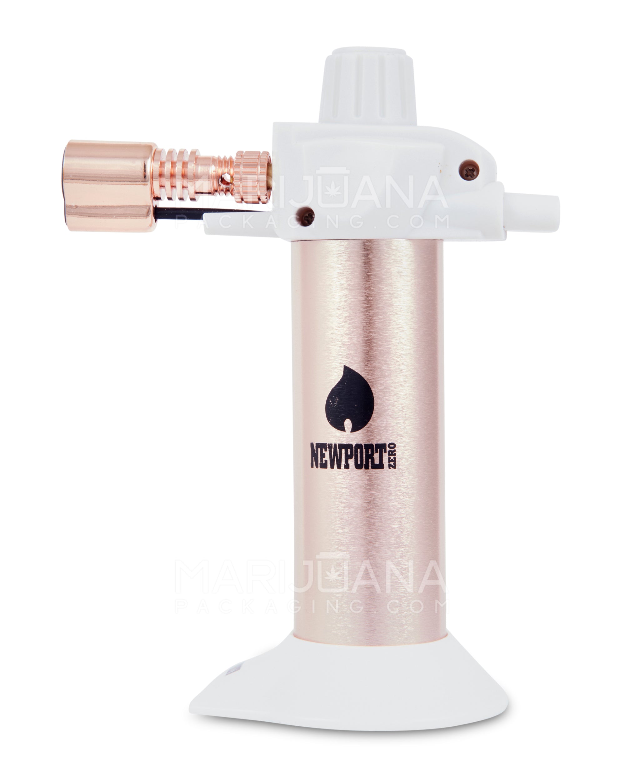 NEWPORT | Zero Metal Cigar Torch | 5.5in Tall - No Butane - Rose Gold - 1