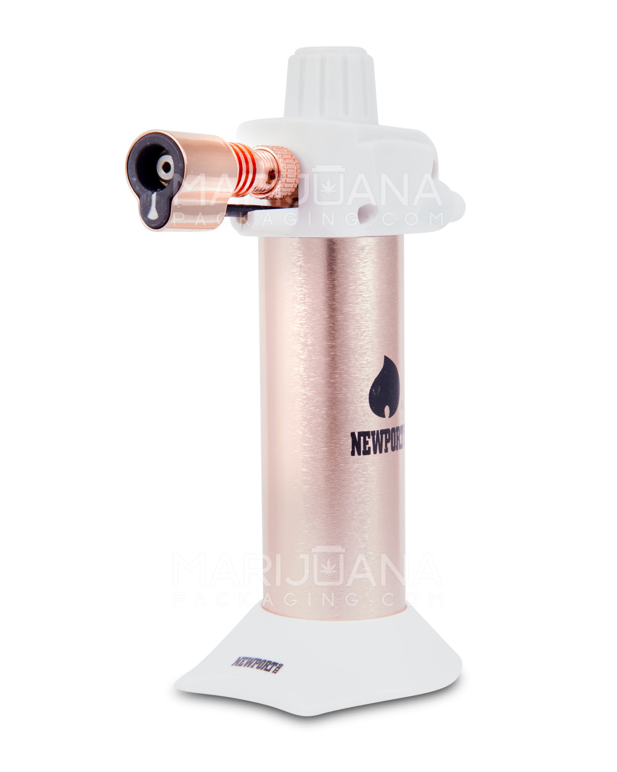 NEWPORT | Zero Metal Cigar Torch | 5.5in Tall - No Butane - Rose Gold - 2