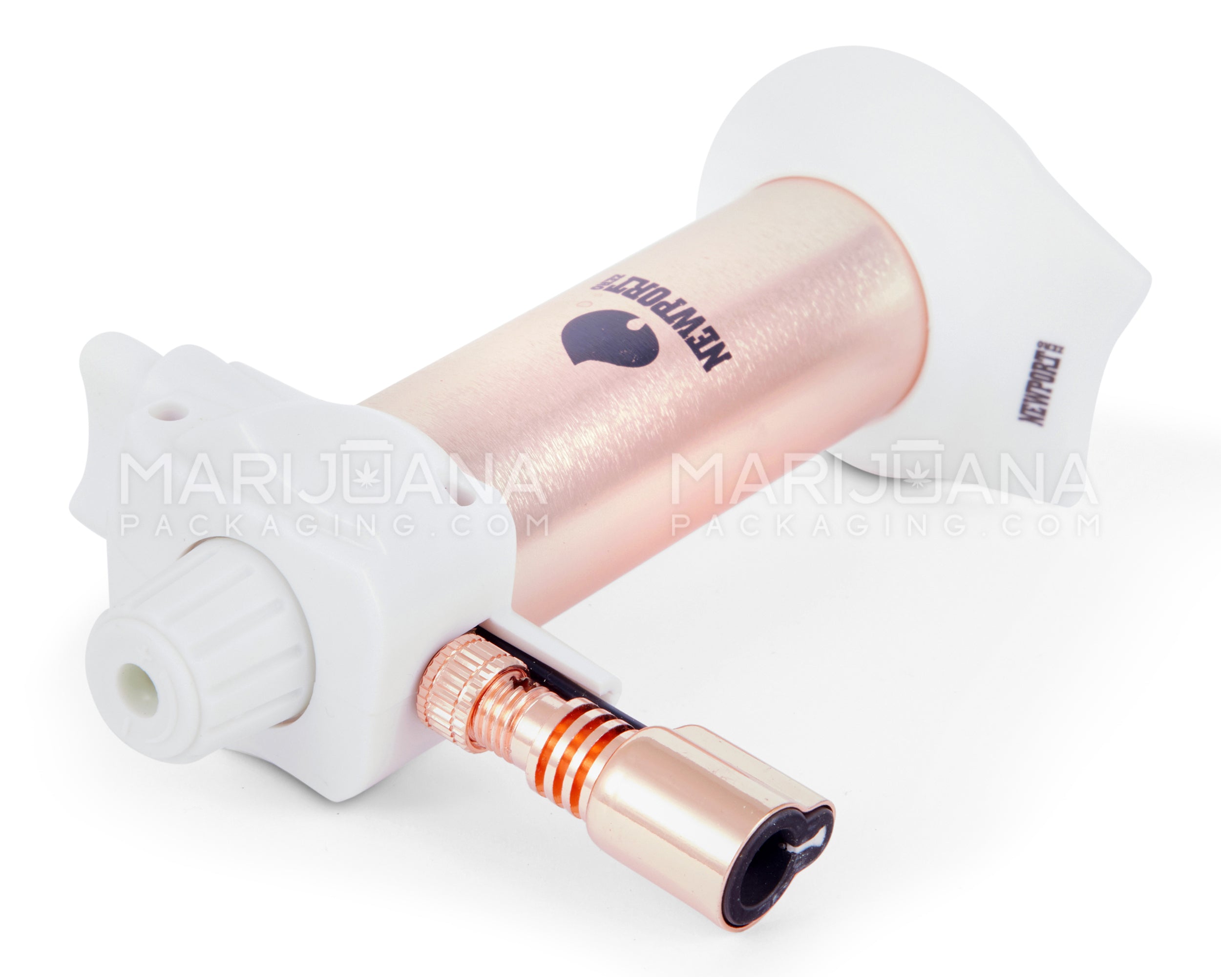 NEWPORT | Zero Metal Cigar Torch | 5.5in Tall - No Butane - Rose Gold - 6