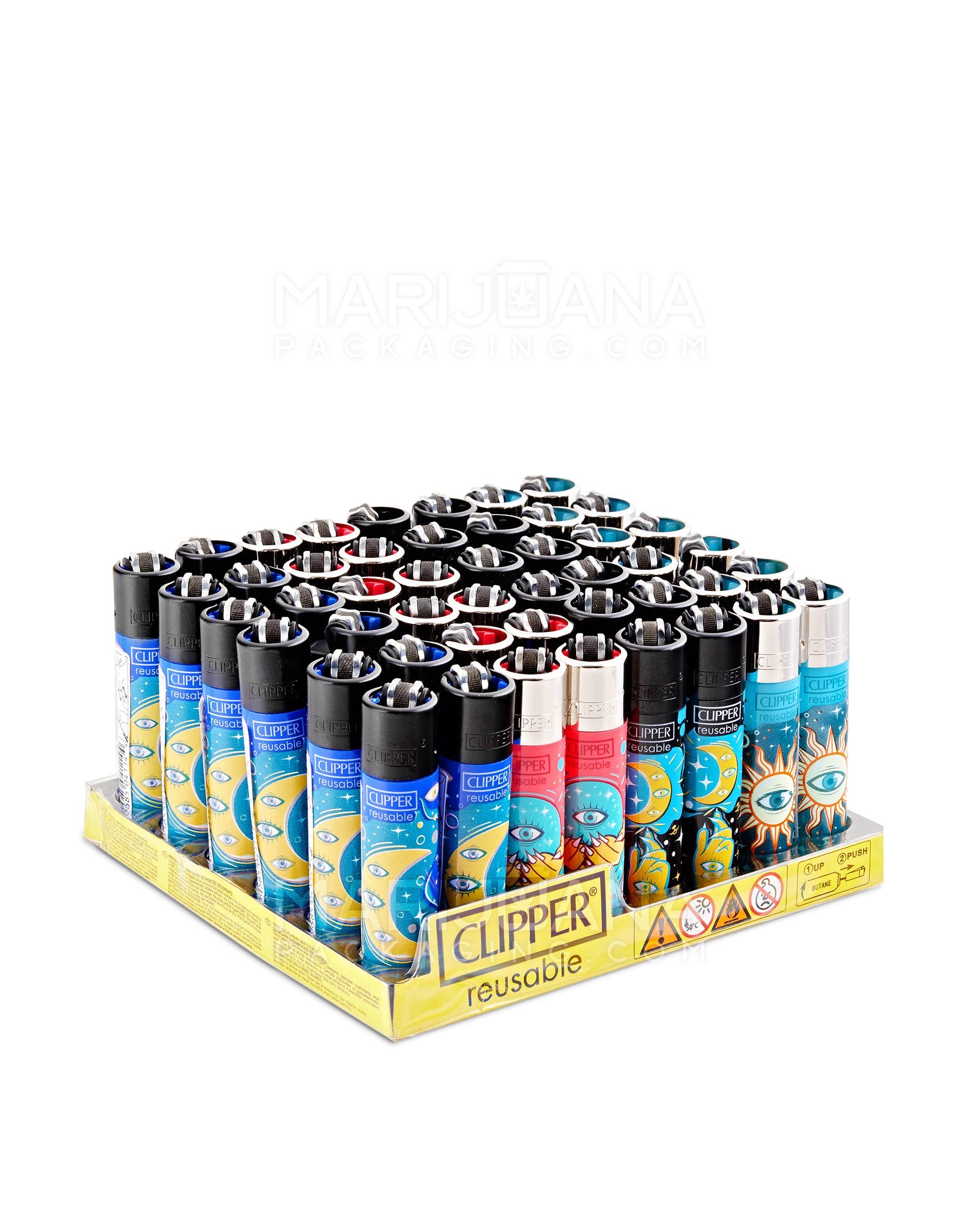 CLIPPER | 'Retail Display' Reusable Lighter - Tarot - 48 Count - 1