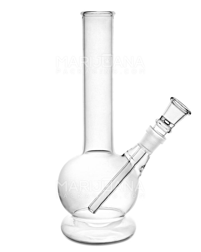 Straight Neck Glass Egg Water Pipe | 8in Tall - 14mm Bowl - Clear Image