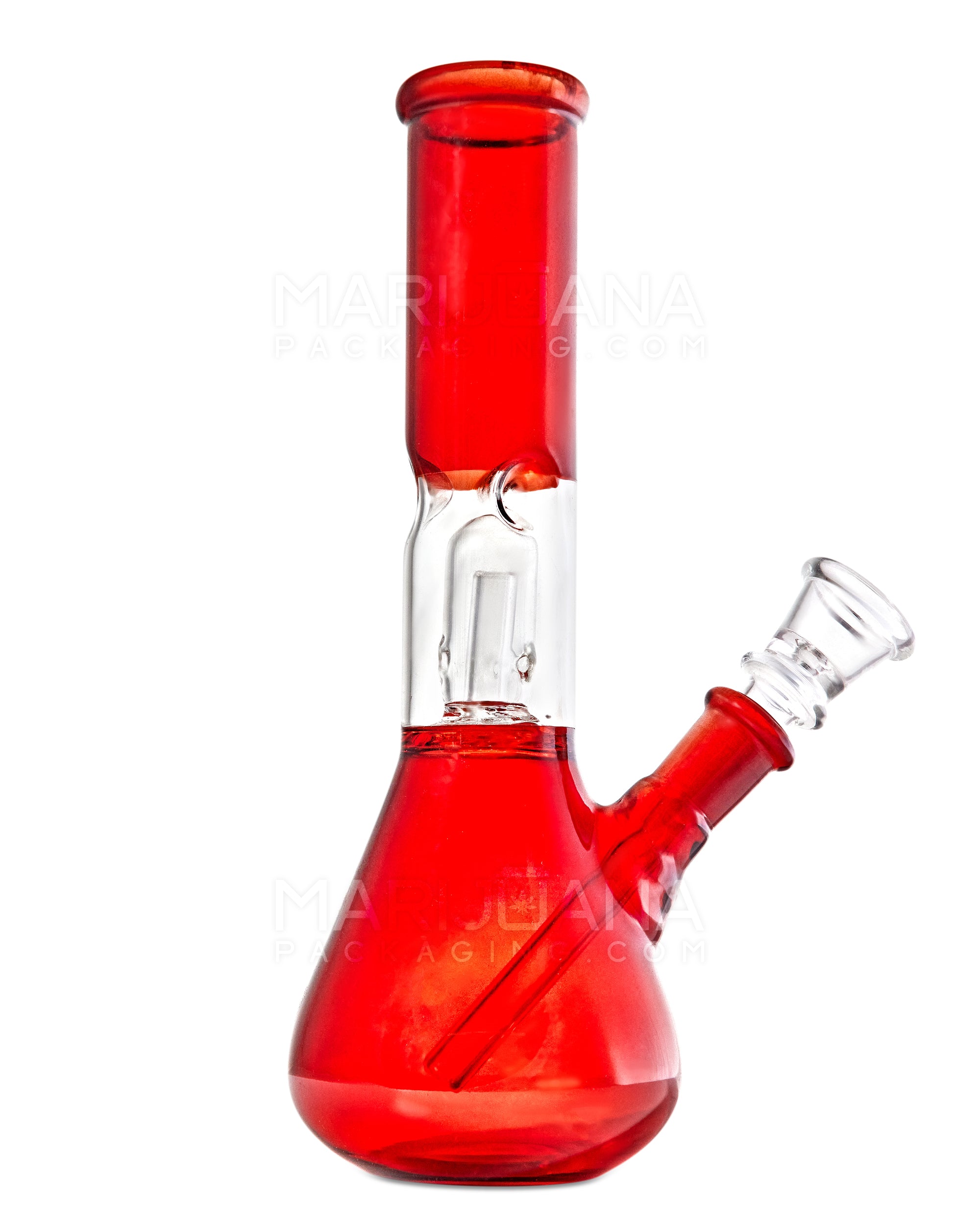 Straight Neck Dome Perc Glass Egg Water Pipe w/ Ice Catcher | 7.5in Tall - 14mm Bowl - Assorted - 5