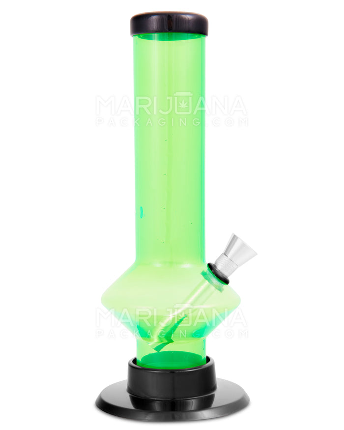 Straight Neck Acrylic Egg Water Pipe | 8in Tall - Grommet Bowl - Assorted Image