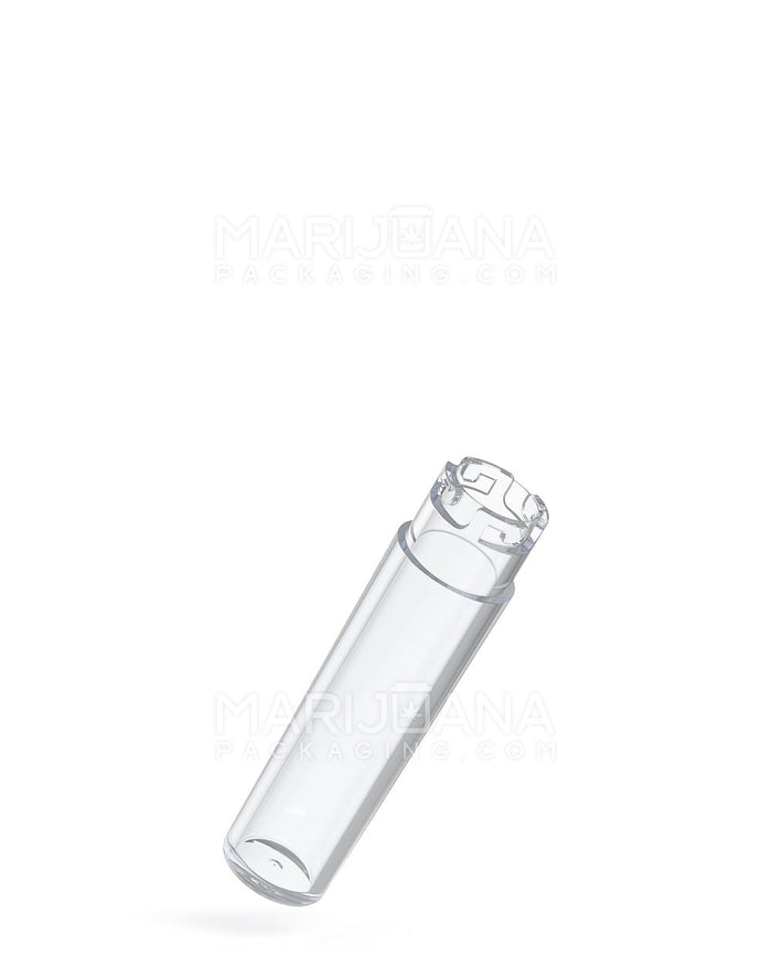 POLLEN GEAR Five10 Child Resistant Push Down & Turn Wide Short Universal Plastic Caps for Vape Tube | 120mm - Clear | Sample Image