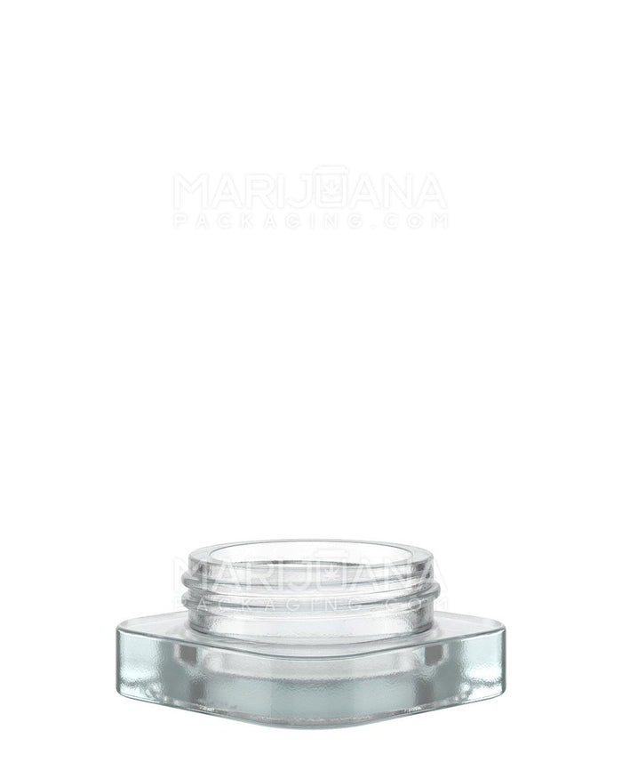 POLLEN GEAR SoftSquare Clear Glass Concentrate Containers | 38mm - 5mL | Sample Image