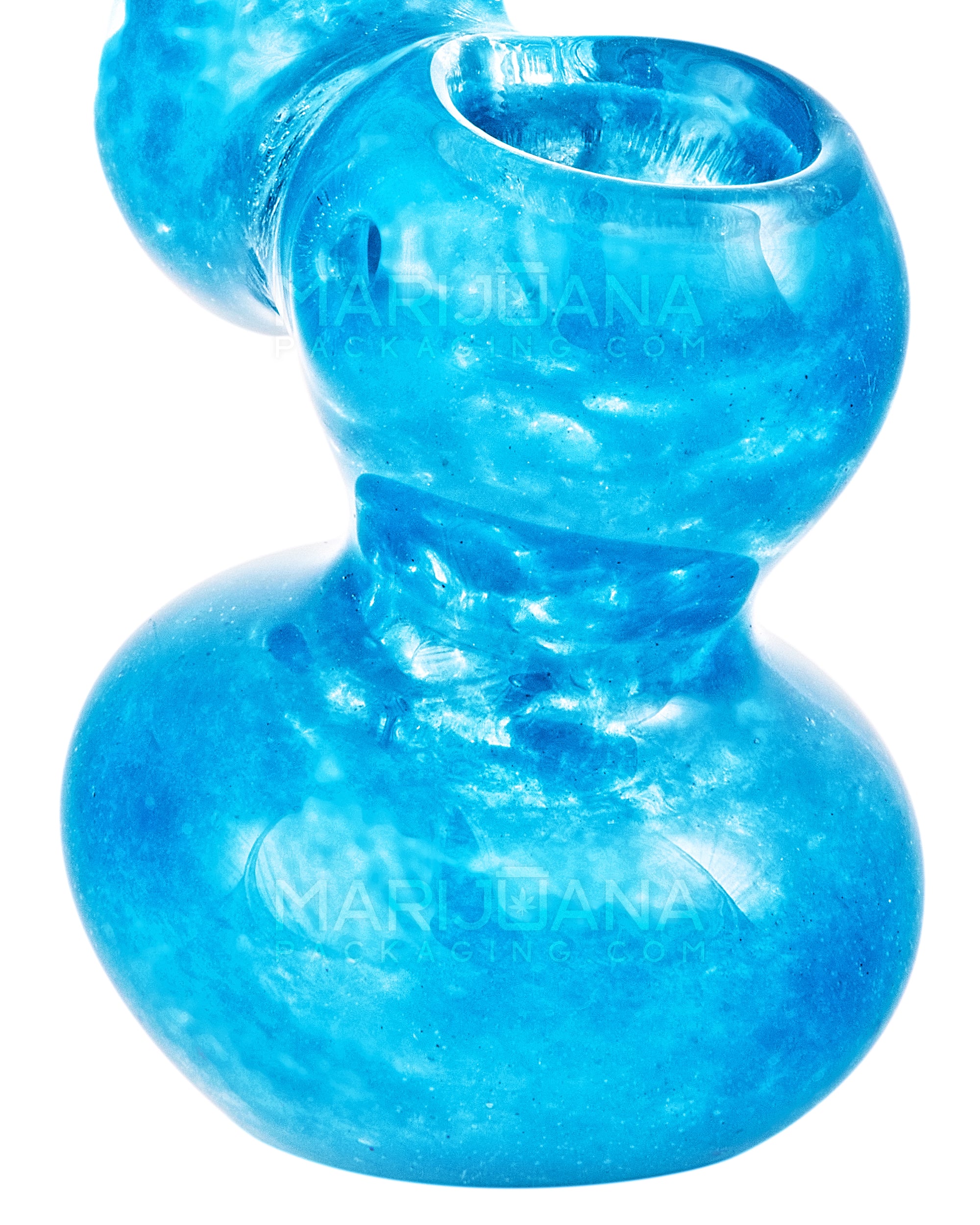 Solid Fritted Glass Bubbler | 3.5in Tall - Glass - Assorted - 4