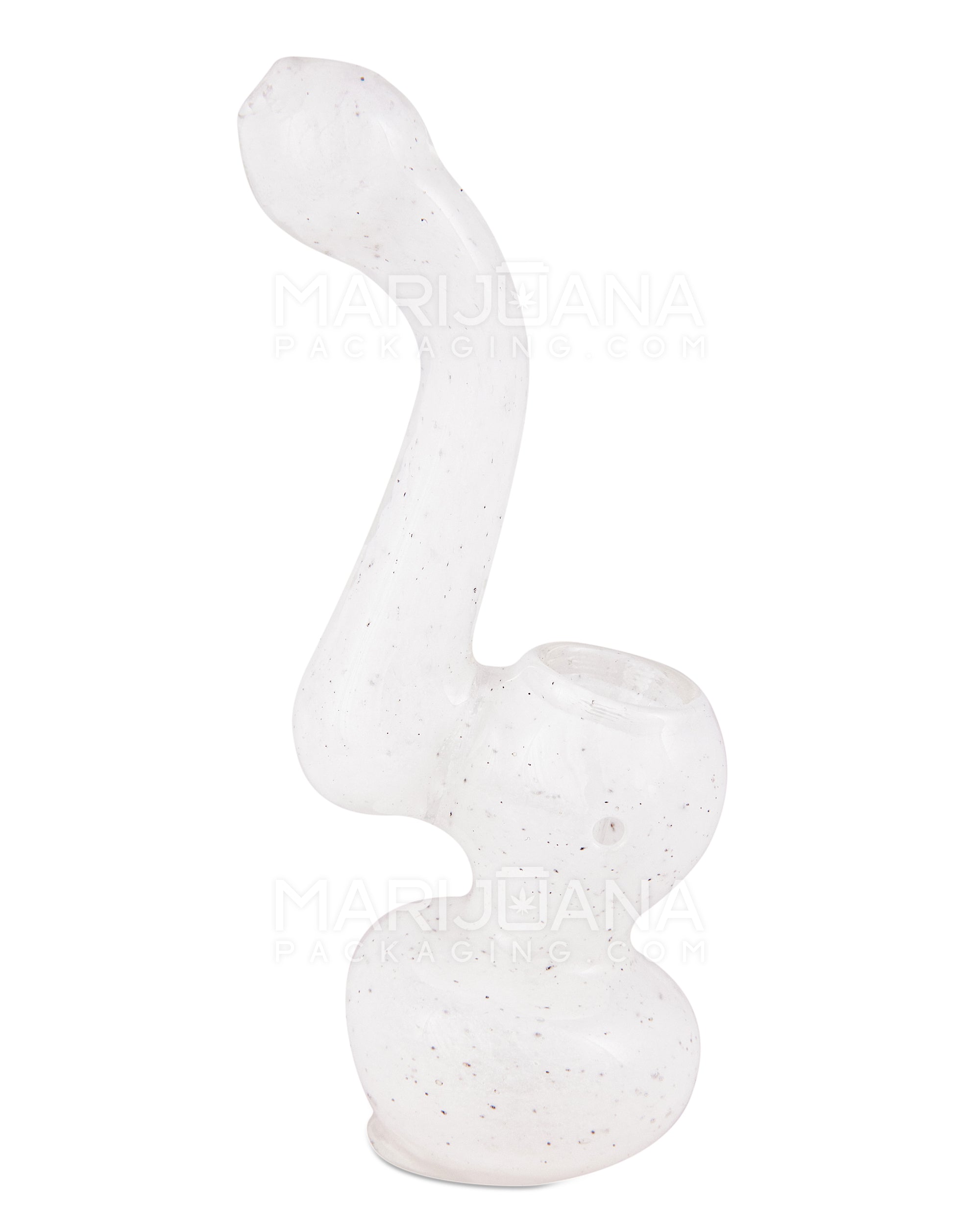 Solid Fritted Glass Bubbler | 3.5in Tall - Glass - Assorted - 9