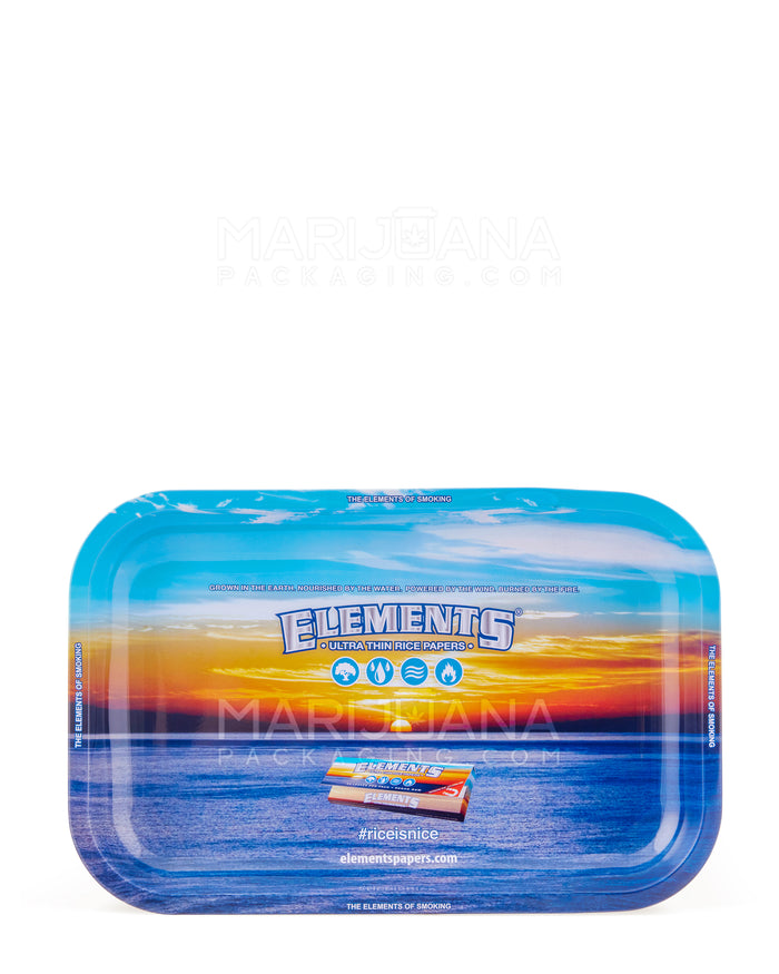 ELEMENTS | Metal Rolling Tray | 11in x 7in - Small - Metal Image