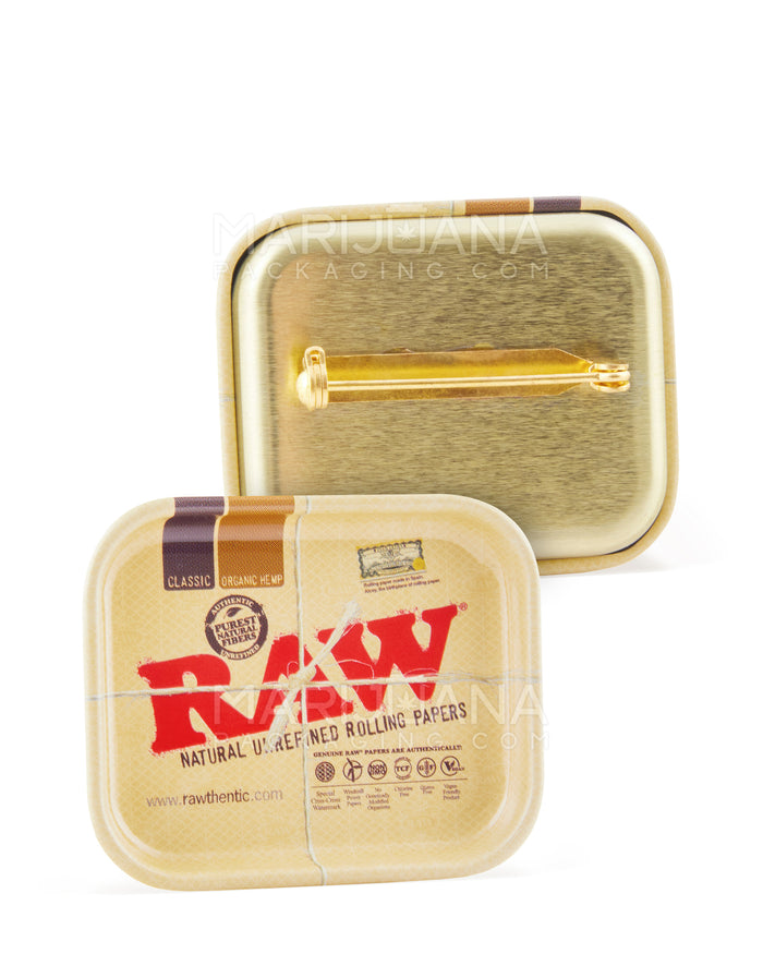 RAW | Tiny Rolling Tray Pin | 1.6in x 1.41in - Classic - Metal Image