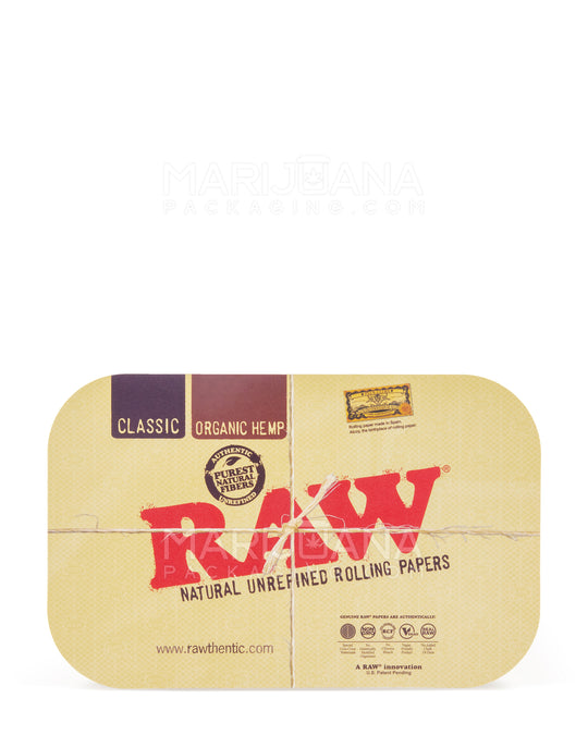 RAW | Logo Magnetic Rolling Tray Cover | 11in x 7in - Small - Metal