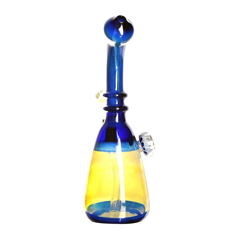 7.5" Fumed Blue Banger Water Pipe 14mm - 2