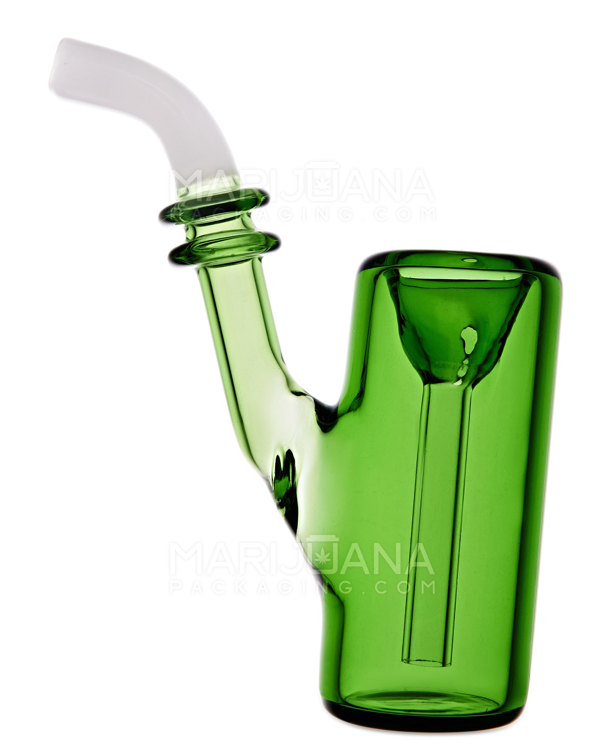 Ringed Sherlock Bubbler | 4.5in Long - Glass - Assorted - 1