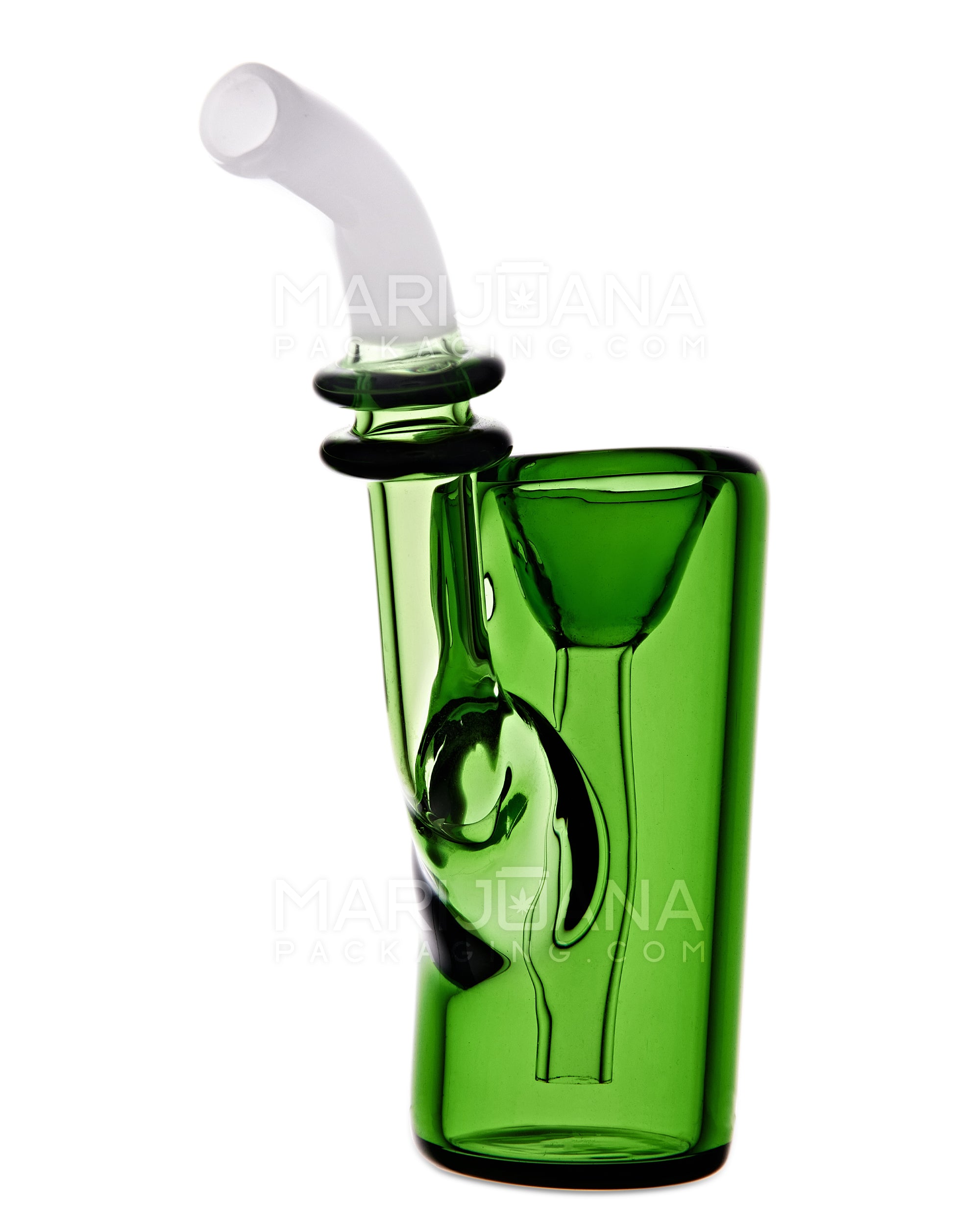 Ringed Sherlock Bubbler | 4.5in Long - Glass - Assorted - 3