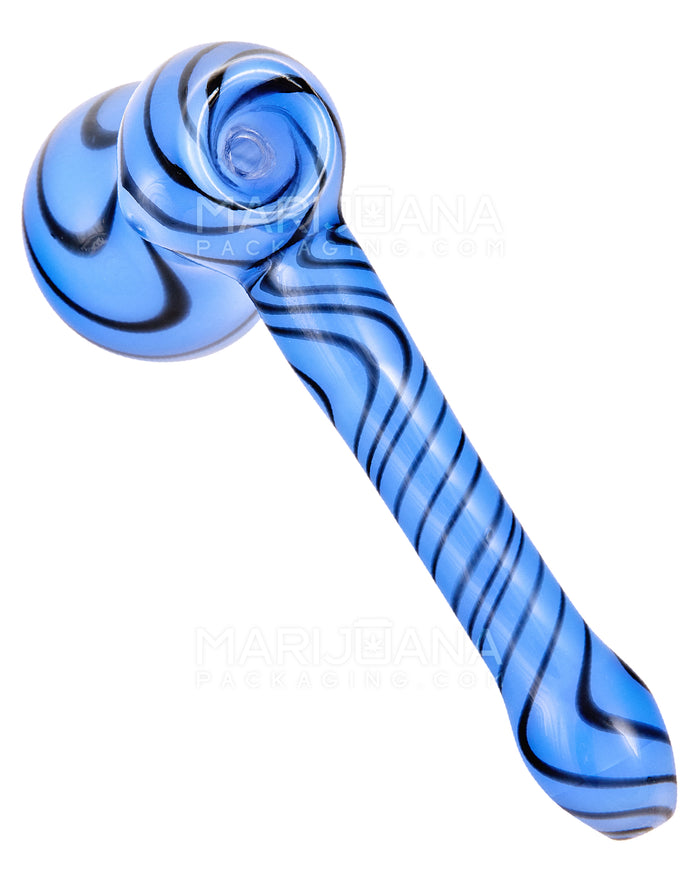 Striped Fumed Hammer Bubbler | 5.5in Long - Glass - Assorted Image