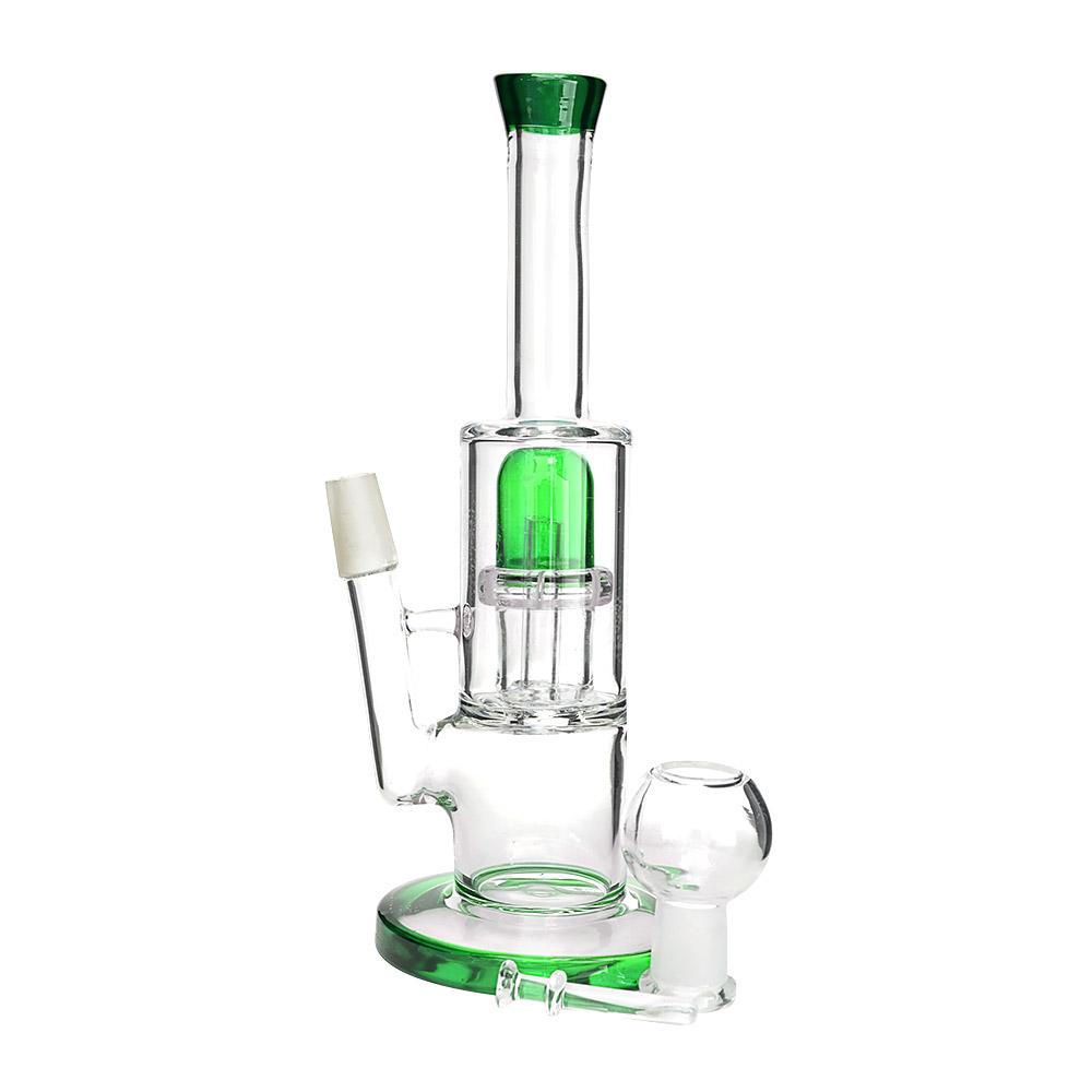 8" Straight Showerhead Oil Rig Green 14mm - 5