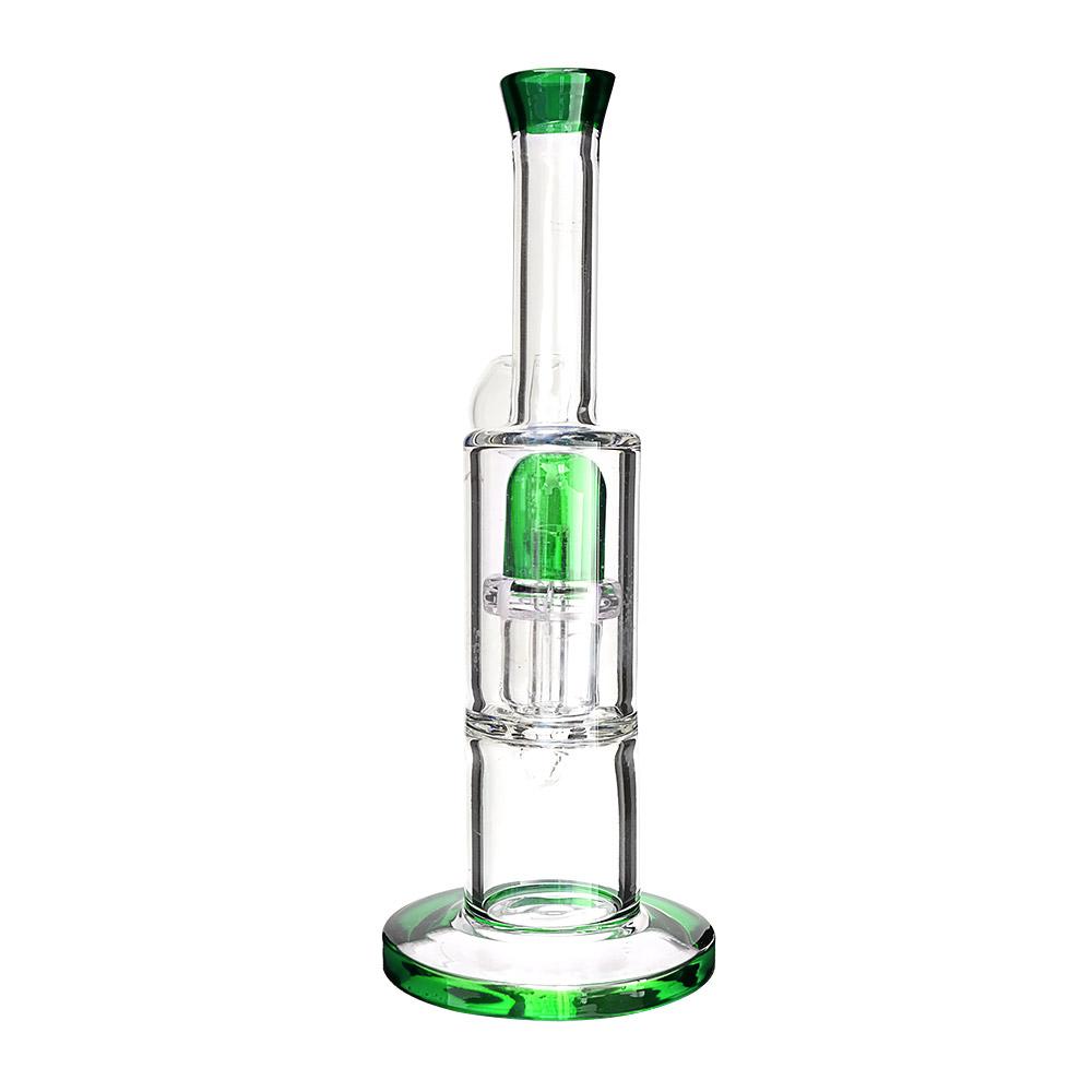 8" Straight Showerhead Oil Rig Green 14mm - 2