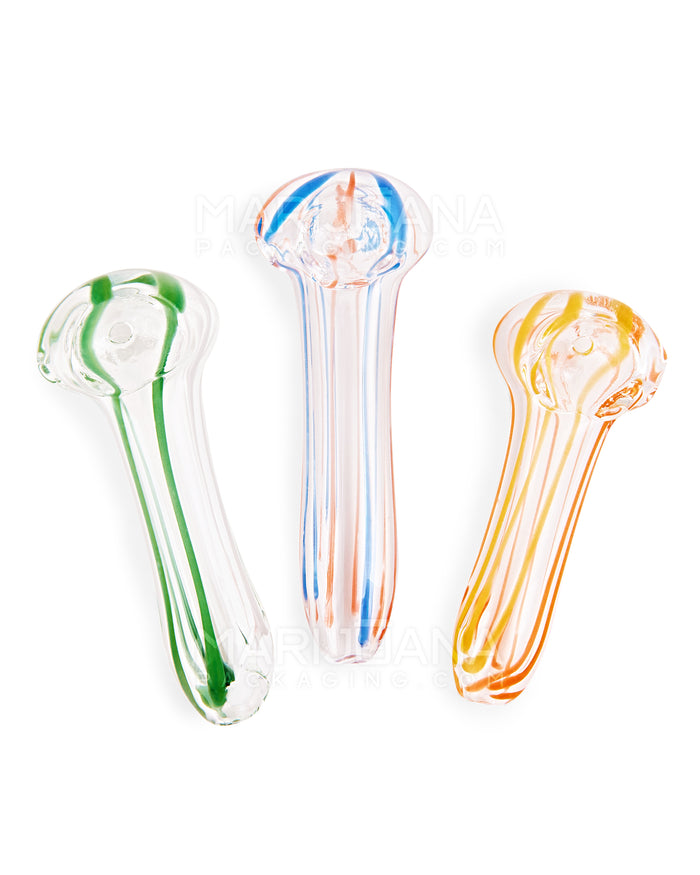 Assorted Swirl Spoon Hand Pipe | 2.5in Long - Glass - 50 Count Image