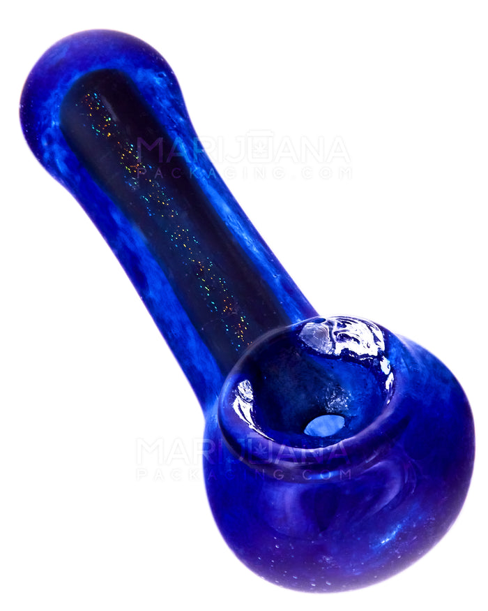 Dichro & Gold Fumed Spoon Hand Pipe | 2.5in Long - Glass - Assorted Image