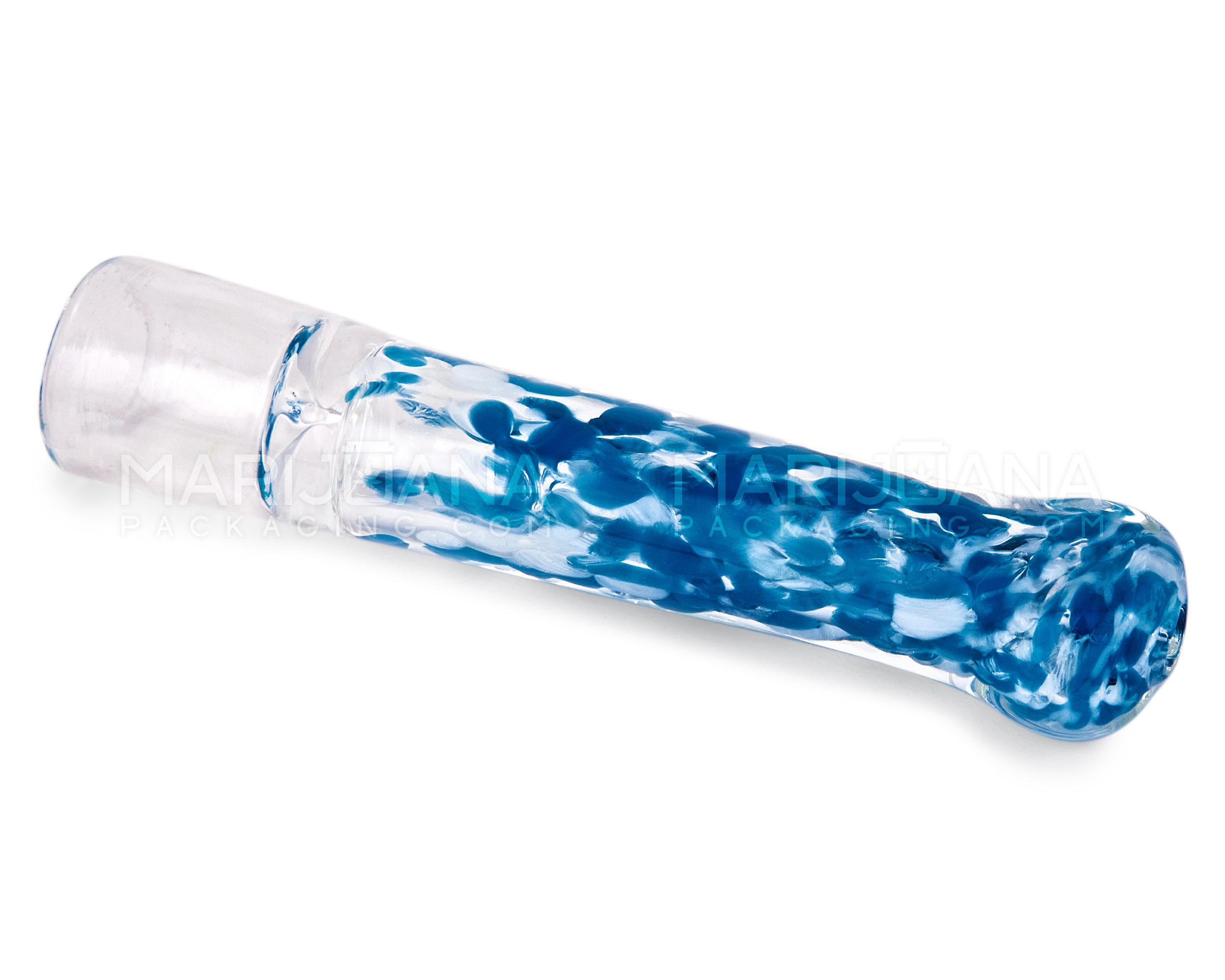 Speckled & Frit Chillum Hand Pipe | 3in Long - Glass - Assorted - 5