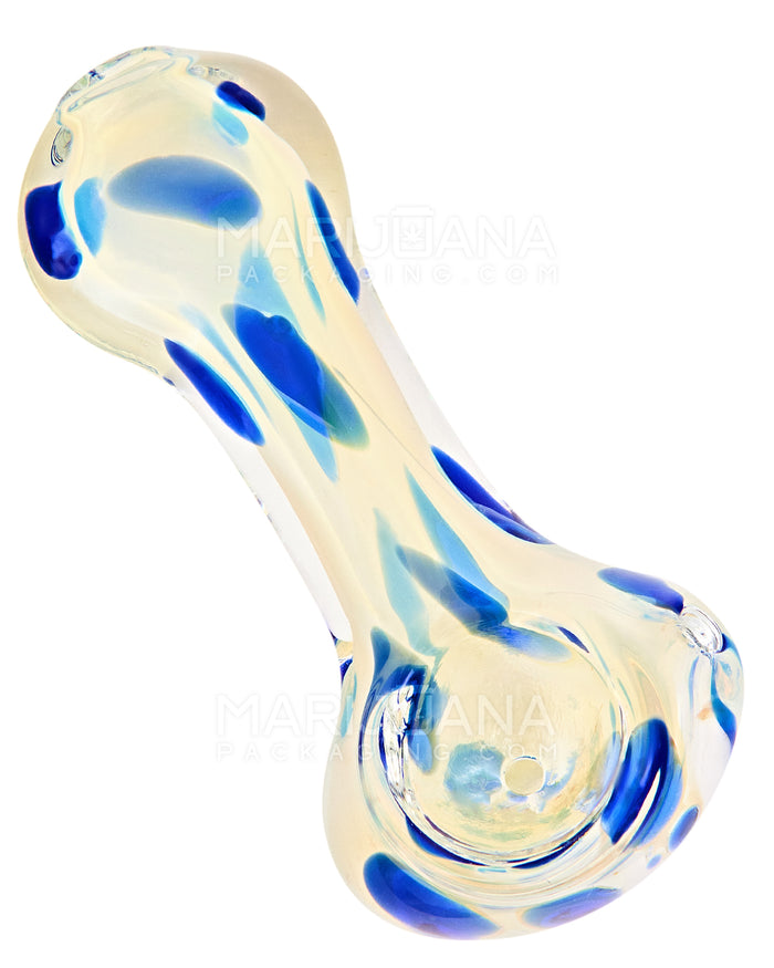 Speckled & Gold Fumed Spoon Hand Pipe | 3in Long - Glass - Assorted Image