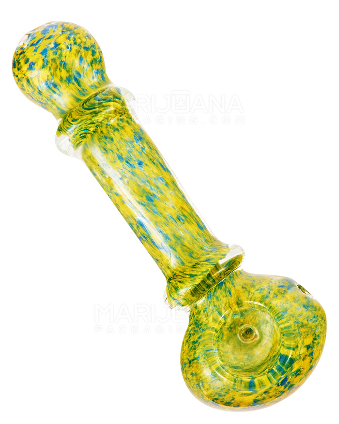 Frit Ringed Spoon Hand Pipe | 3.5in Long - Glass - Assorted Image