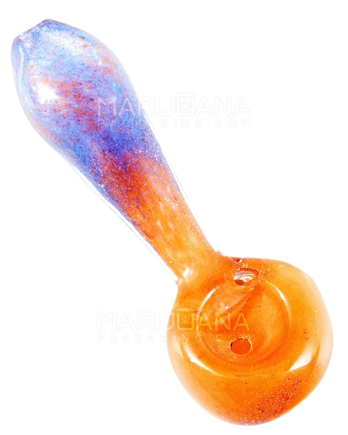 Dual Color Frit Spoon Hand Pipe | 4in Long - Glass - Assorted Image