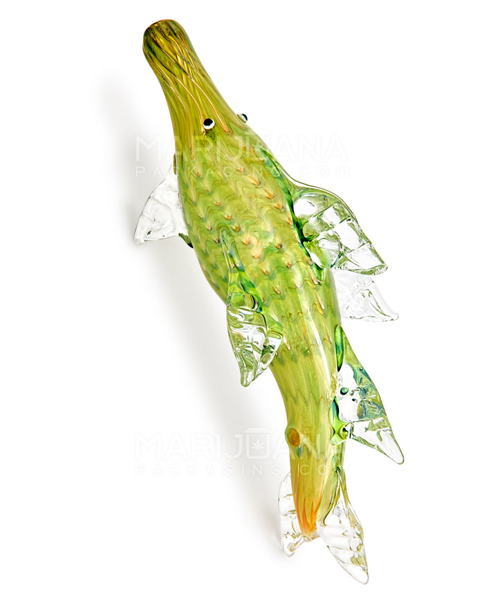 Mixed Fumed Dolphin Hand Pipe | 8in Long - Glass - Assorted Image