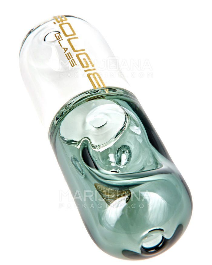 BOUGIE | Pill Steamroller Hand Pipe | 4.5in Long - Glass - Smoke Image