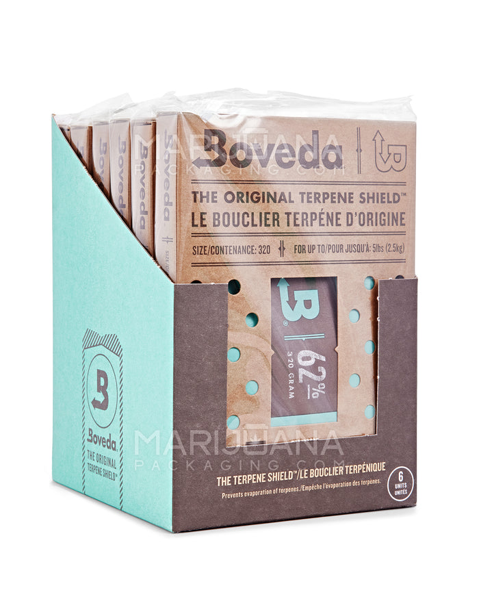 BOVEDA | 'Retail Display' Humidity Control Packs | 320 Grams - 62% - 6 Count Image