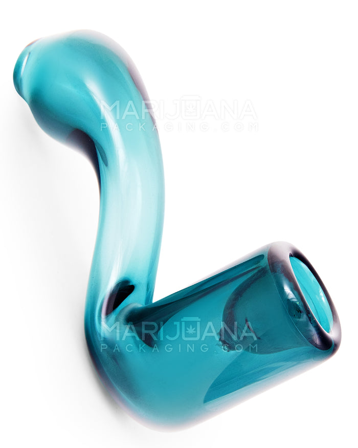 Color Pull Sherlock Hand Pipe | 4in Long - Glass - Assorted Image