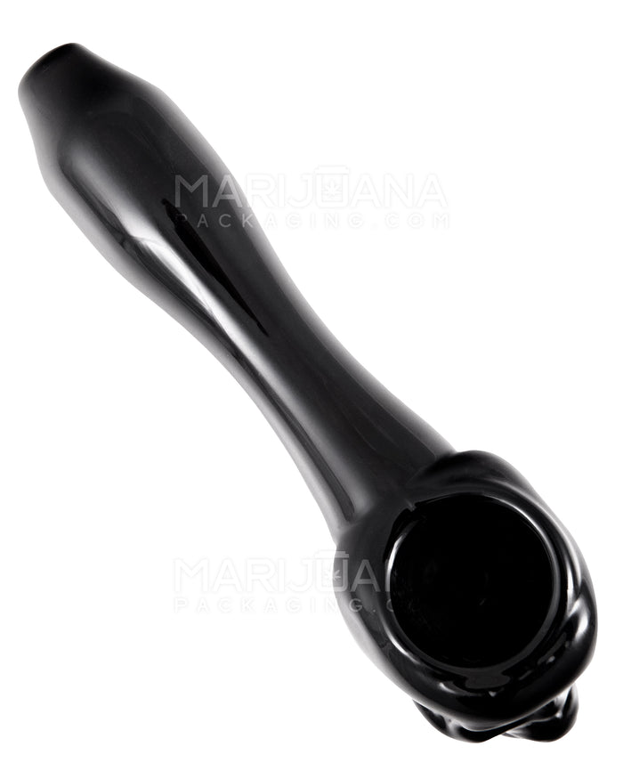 Skull Spoon Hand Pipe | 4in Long - Glass - Assorted Image