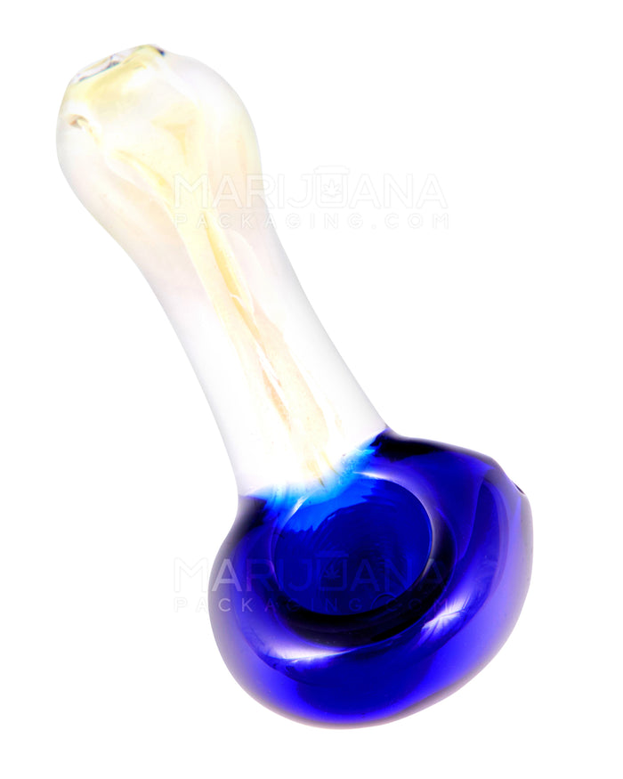 Flat Mouthpiece Fumed Spoon Hand Pipe | 3.5in Long - Glass - Assorted Image