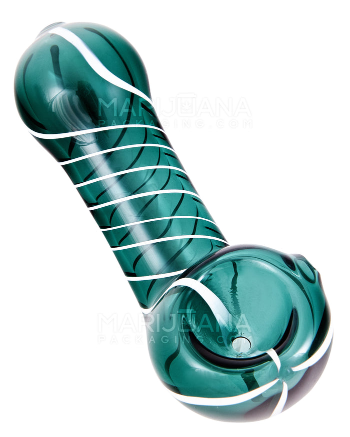 Spiral Sherlock Hand Pipe | 4.5in Long - Glass - Assorted Image