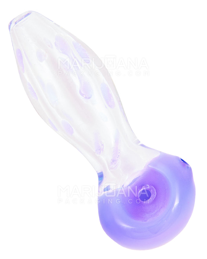 Speckled Spoon Hand Pipe w/ Colored Bowl | 3in Long - Glass - Assorted Image