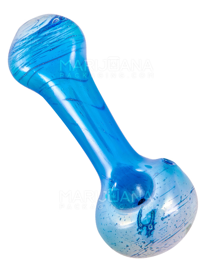 Metallic Coated & Fumed Spoon Hand Pipe | 4.5in Long - Glass - Assorted Image