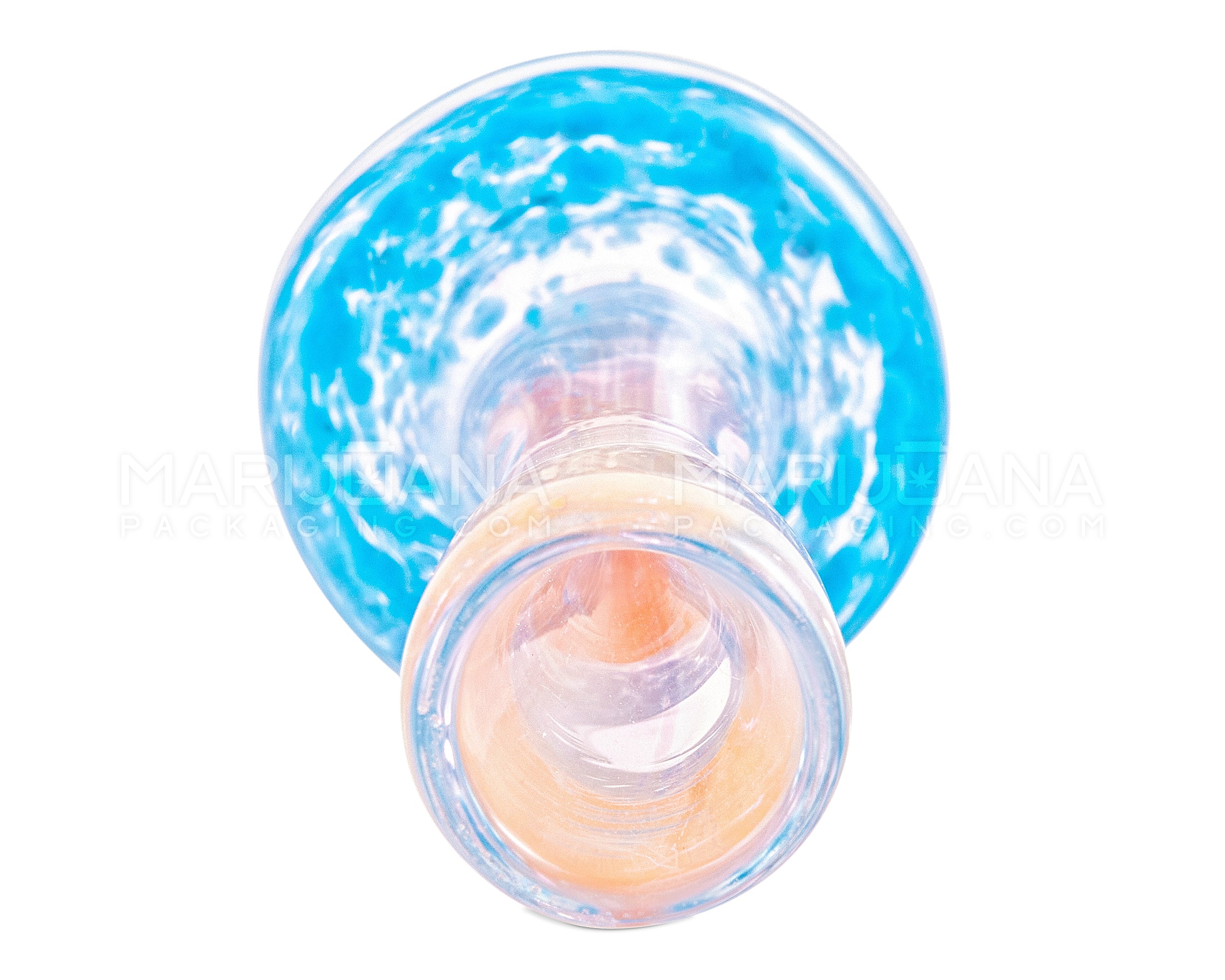 Frit & Fumed Mushroom Chillum Hand Pipe | 3in Long - Glass - Assorted - 2